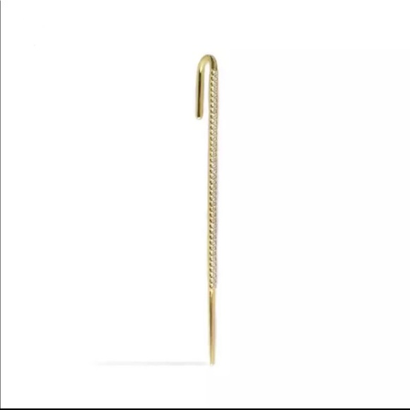 Crystal Ear Wrap Crawler Hook Earring - Picture 2 of 3